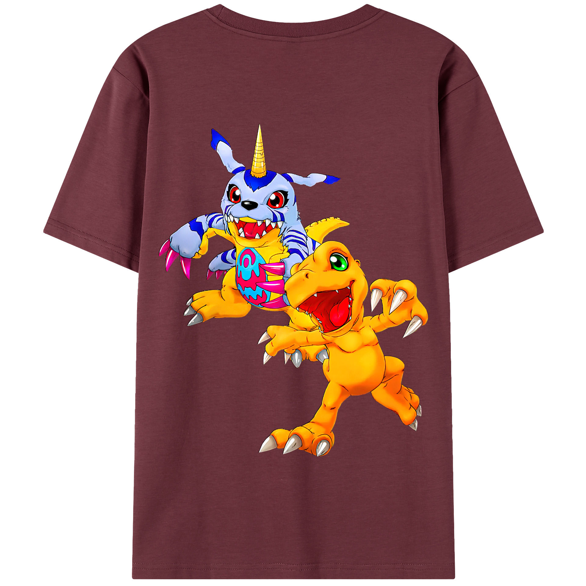（画像用） Digimon デジタルモンスター/デジモン 綿100％半袖Tシャツ（背面プリント）